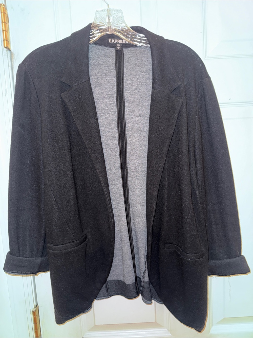 Express Black Open Front Women's Blazer Jacket